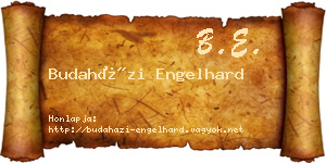 Budaházi Engelhard névjegykártya